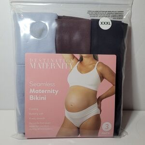 Destination Maternity Seamless Bikini 3 Pack Panties Size XXXL